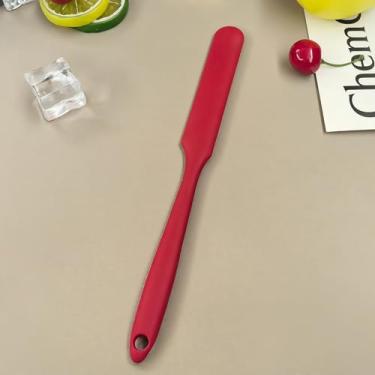 Imagem de Espátula de silicone, espátula de jarra, espátulas de cozinha resistentes ao calor com cabo longo, espátulas de geléia para bolo, creme de manteiga, raspador de massa para frascos, assar bolos de