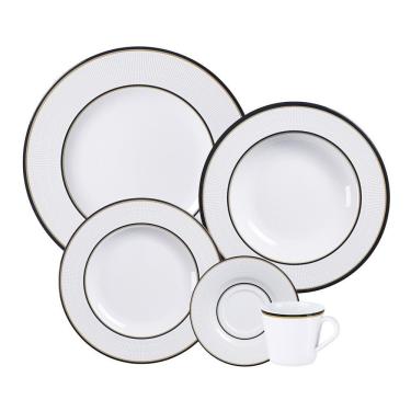 Imagem de Aparelho De Jantar Tramontina Sienna 20 Peças Em Porcelana Decorada