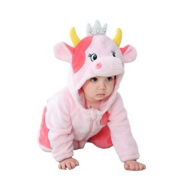 Imagem de Fantasia TONWHAR Baby Animal Outfit Macacão Macacão Pink Cow