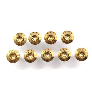 Imagem de Parafusos de montagem de discos de freio dianteiro Arashi para Suzuki B-KING GSX 1300 2008-2010, GSX1300R Hayabusa 2008-2020 ABS 13-20, V-STROM DL650 07-12 Parafusos Torx cônicos de titânio M8x22 ouro