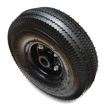 Imagem de Roda Completa Com Pneu E Camara 4.10 3.50 4 Furo 7 8 Rolete Para Skate