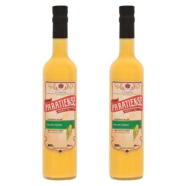 Imagem de Kit 2 Licores de Milho Paratiense 500 ml Coquetéis Exótimos Cachaça Le