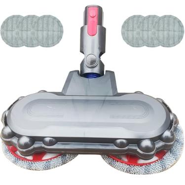 Imagem de Cabeça de esfregão para acessórios de aspirador Dyson v15 v7 v8 v10 v11 limpeza de esfregão para sv10 sv11 sv12 sv14 com almofadas, sem tanque de água 【2025】Não é compatível com v10 slim/ v12/ sv18