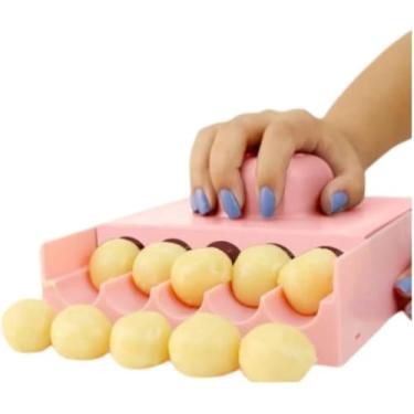 Imagem de Placa Boleadora de Doces em Plástico Rosa, Molde para Confeitaria Profissional (12G)