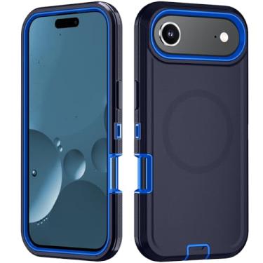 Imagem de Asuwish Capa de telefone para iPhone Air 6,5 polegadas com protetor de tela de vidro temperado capa magnética híbrida à prova de choque rígida protetora resistente acessórios para serviço pesado i