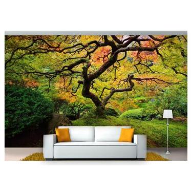 Imagem de Papel De Parede Jardim Japonês Árvore 3D Jjp07 - Você Decora