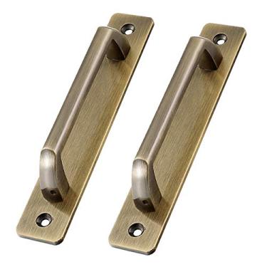 Imagem de STXYANGV 2 maçanetas de porta de celeiro, maçanetas de cozinha, puxadores de porta deslizantes, espaços, alumínio, jardim, portão de jardim, puxadores de guarda-roupa puxadores de porta de cozinha