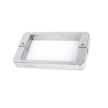 Imagem de STXYANGV Conjunto de maçanetas deslizantes de porta de celeiro de aço inoxidável, puxador de chuveiro, substituição de maçanetas de vidro de banheiro para box de chuveiro de porta de vidro (tamanho