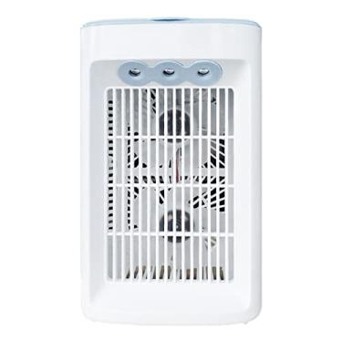 Imagem de IUPPA Ventilador de mesa USB Ventilador de ar condicionado portátil Ventilador de resfriamento de água Ventilador de mesa de mesa silencioso 360 graus Rotação e 3 velocidades vento forte tanque de