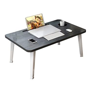 Imagem de Bandeja de cama dobrável, mesa de laptop, notebook, mesa de computador, portátil, suporte de mesa de computador preguiçoso para escrever, ler, tomar café da manhã (cor: estilo 2) (estilo 1)