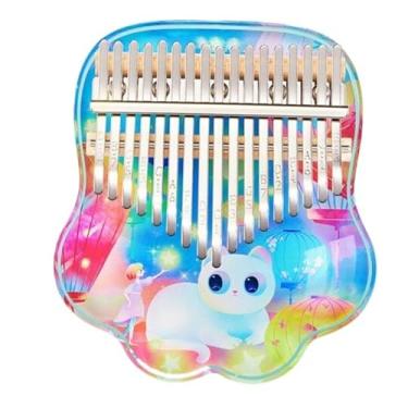 Imagem de Piano de polegar instrumento musical de piano de dedo kalimba de 17 tons kalimba profissional