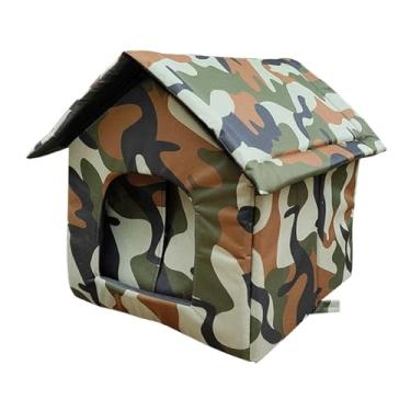 Imagem de Ioensy Abrigo para gatos vadios, abrigo para gatos ao ar livre, casa para à prova de intempéries, cama para na, garagem para gatinhos e hamsters, Xl