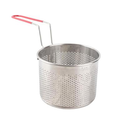 Imagem de Generic Cesta do Filtro de Fritura, Drenagem Rápida Redonda do óleo 304 Batatas Fritas de Aço Inoxidável Servindo Cestas Construção Forte para Escaldar (14 cm/5,51 pol.)