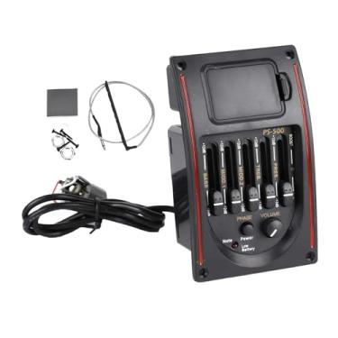 Imagem de menolana Amplificador pré-amplificador com equalizador de 5 bandas, acessório para instrumento musical, com controle de volume, captador de guitarra