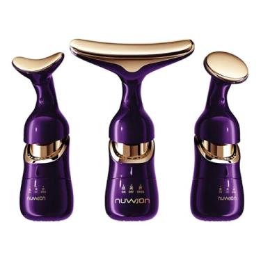 Imagem de Massageador Facial Lifting 3 Em 1 Redutor de Papada e Rugas Estímulo de Colágeno com Microcorrente Premium Design Luxo