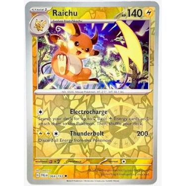 Imagem de Pokemon - Raichu 064/193 - Paldea Evolved - Reverse Holo Pokemon Card - Foil