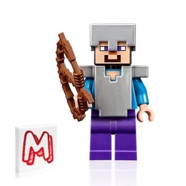 Imagem de Lego Minecraft Steve with Iron Armor & Bow