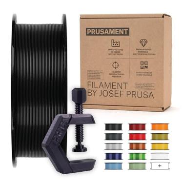 Imagem de Prusament Jet Black, filamento PETG carretel de 1,75 mm 1kg (1 kg), tolerância de diâmetro +/- 0,02 mm