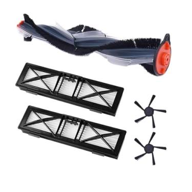 Imagem de Escova principal, escova lateral e filtro, compatíveis com os modelos Neato Botvac e série D (D3, D4, D5, D6, D7, D8, D9, D10, D75 e D80). Peças de reposição para aspirador robô.