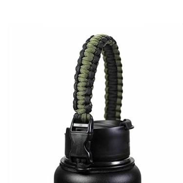 Imagem de Alça para Garrafa de Água Hydro Flask e Garrafas Boca Larga Portador Cinto Paracord com Anel Carabiner Acessórios Trekking Camping Ciclismo Academia Aventuras