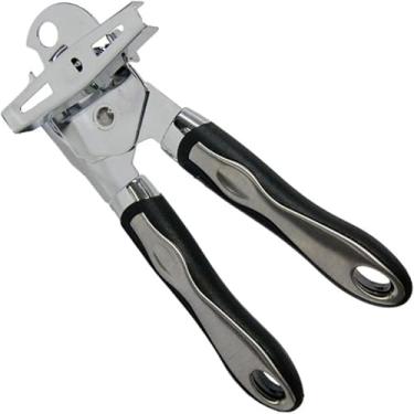 Imagem de Abridor Lata Garrafa Manivela Profissional Inox Sem Rebarba Tipo Aço Inoxidável