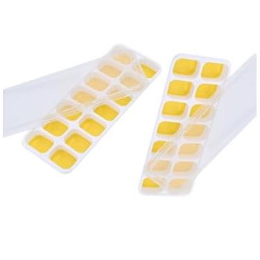 Imagem de Forma De Gelo Fundo Tampa Rígida(Kit 2 (Amarela))