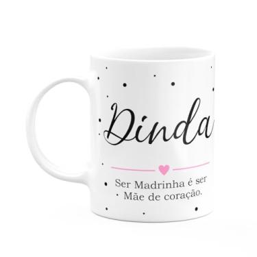 Imagem de JPS INFO, Caneca Minimalista Mães - Dinda, mãe de coração