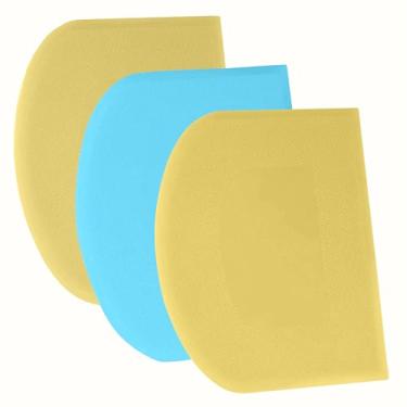 Imagem de SURDOCA Raspador de massa - Raspador de tigela flexível de plástico 3P 27 x 17 cm, raspador de bolo com bordas afiadas e ângulos. Ferramentas de decoração de assadeiras antiderrapantes ferramentas de