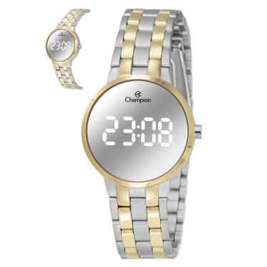 Imagem de Relógio Champion Feminino Ref: Ch48153s Led Espelhado Bicolor