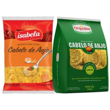 Imagem de Kit 2 Massa Cabelo De Anjo Com Ovos 500g Orquídea e Isabela - Isabela 