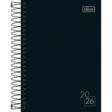 Imagem de Agenda 2026 Spice Preta Capa Dura Espiral 160 fls. 129 mm x 187 mm| Pacote com 4