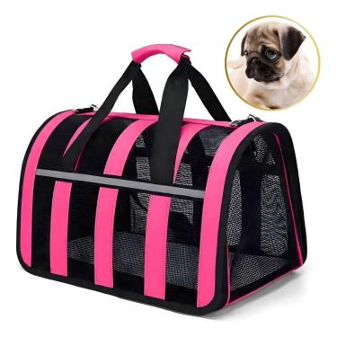 Imagem de Bolsa Transporte Passeio Gato Cachorro Pet Animais Estimaçao Mala Passeio Viagem Carro Aviao Confortavel Segura