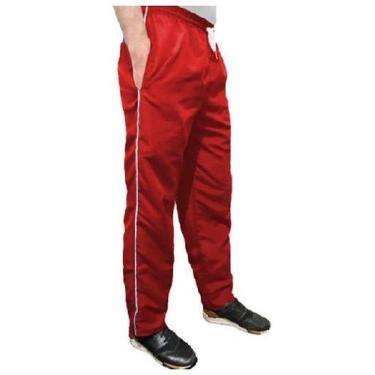 Imagem de Calça Masculina Fitness Em Tactel 03 Bolsos - C&C, Vermelho, G