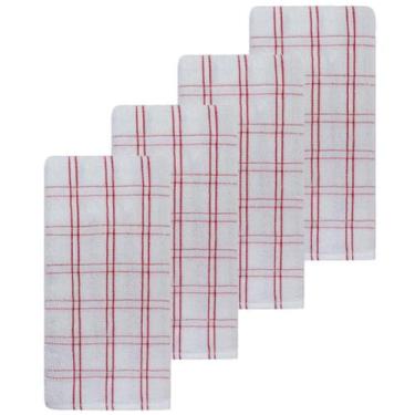 Imagem de Kit 4 Panos De Prato Camesa Chess 45 x 65 cm, BRVM