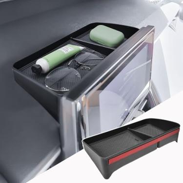 Imagem de HGWEI Bandeja organizadora de painel compatível com Toyota Corolla 2019–2026 / Corolla Cross 2022–2026 Acessórios Suporte de inserção de painel de console central interno (apenas para tela multimídia