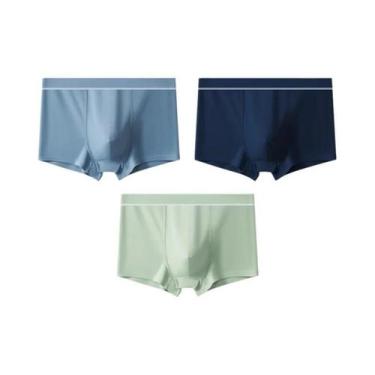 Imagem de Cuecas Boxer Masculinas De Algodão Respirável 3PCS Shorts Esportivos P