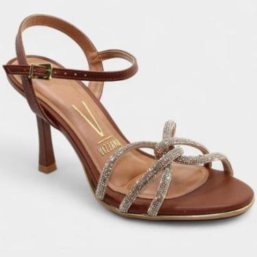 Imagem de Sandália Vizzano Strass Salto Médio Feminina-Feminino
