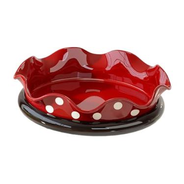 Imagem de FytStycale Bandeja Giratória para Servir, Petiscos E Doces, Travessa Multifuncional para Frutas E Legumes, Ideal para a Cozinha Durante O Festival Da Primavera E, de Bolinhas, Tamanho real