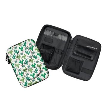 Imagem de Glucology Estojo de viagem para diabéticos – Organizador para tiras de teste de açúcar no sangue, medicamentos, medidor de glicose, pílulas, comprimidos, canetas, seringas de insulina, agulhas, lancetas (mais, cacto)..