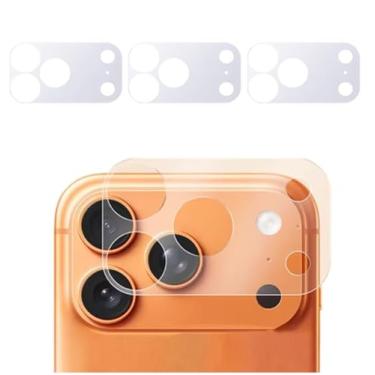 Imagem de iyanzi Protetor de lente oco para iPhone 17 Pro Max Matte Ultra Thin - 3 pacotes/transparente