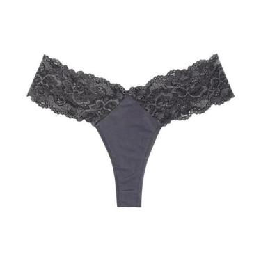 Imagem de Calcinha Sexy De Renda Com Cintura Baixa Para Mulheres, G String Respi