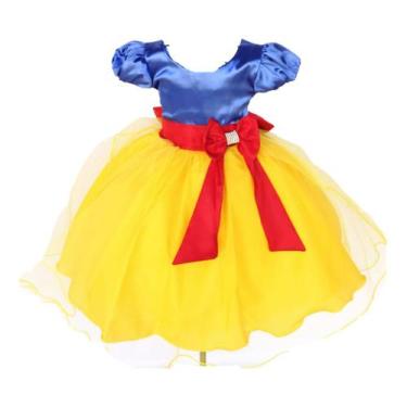 Imagem de Vestido Infantil De Festa Luxo Branca De Neve - Pingo De Gente Kids, A