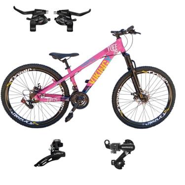 Imagem de Bicicleta 26 VikingX T25 21v Cambios e Trocadores Shimano Pneu 26 Cravudo-Unissex