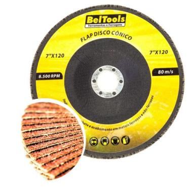 Imagem de Disco Lixa Flap 7' Grão 120 Classic Basic Beltools