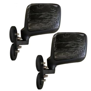 Imagem de SUNPIE Espelhos laterais de trator magnético grande convexo compatível com John Degree, Kubota, Mahindra, cortador de grama universal, 2 pacotes de espelhos retrovisores laterais 17,5 x 15,5 cm