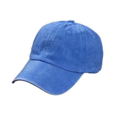 Imagem de Boné De Beisebol Vintage Unissex Em Algodão Lavado, Snapback, Hip Hop,