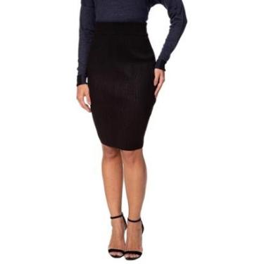 Imagem de Saia Lápis Tricot Guess Preto-Feminino
