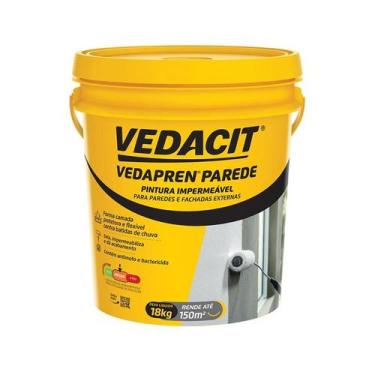 Imagem de Impermeabilizante De Parede Branco Vedapren 18kg Vedacit - VEDACIT-VED