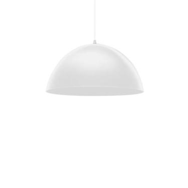 Imagem de Luminária pendente taschibra design td 821f pequeno, Branco fosco