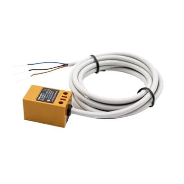 Imagem de AHGDDA Interruptor de proximidade com sensor magnético quadrado TL-Q5MC1 NPN 3 fios normalmente aberto Seneor 5V-24V tipo coluna de canto amarelo (TL-Q5MD1)